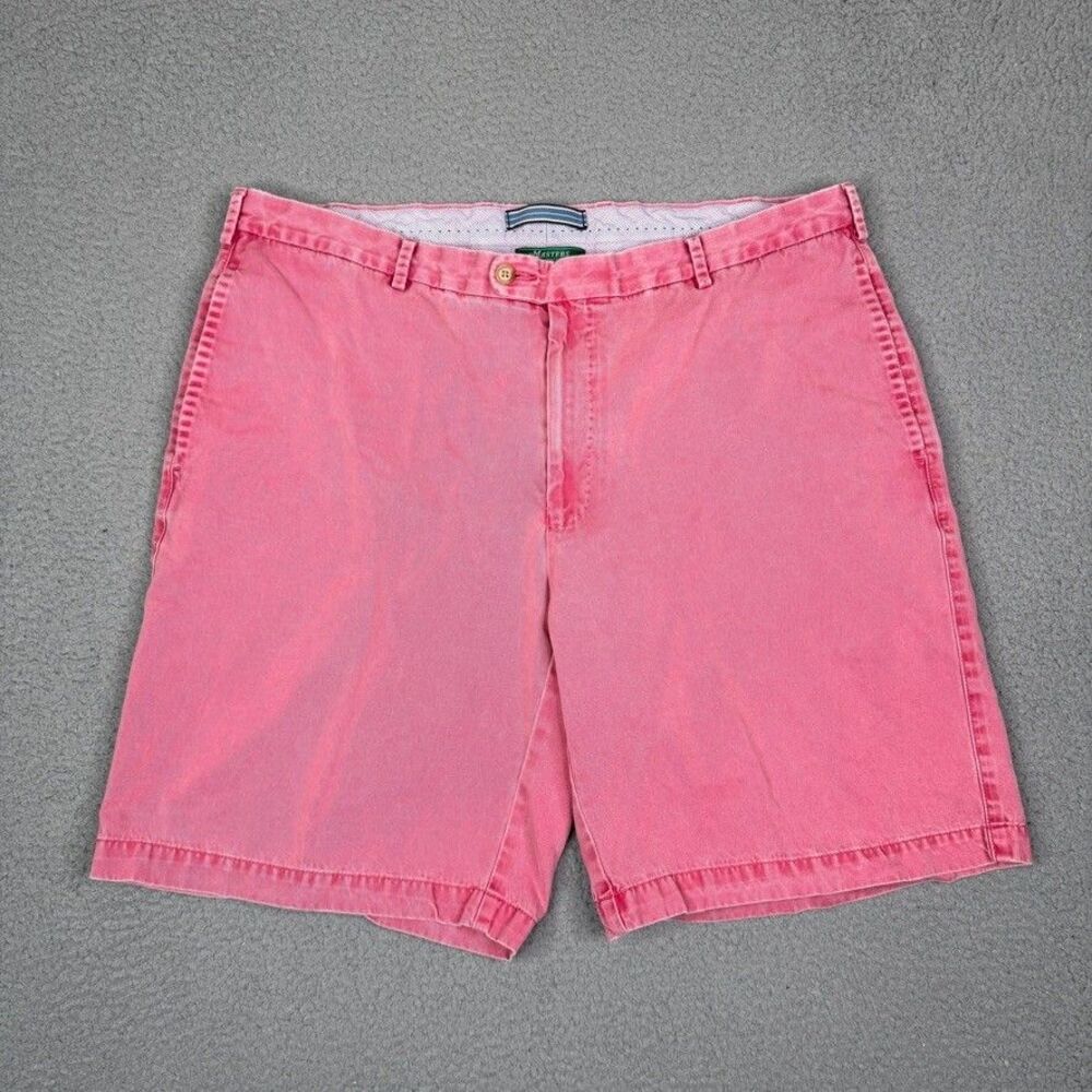 Masters Peter Millar Shorts Mens 38 Pink Pima Cotton Augusta National Logo Golf